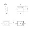 Миниатюра фото заглушка deko-light end cap h-et-01-10 set 2 pcs 979041 | 220svet.ru