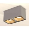 Миниатюра фото комплект накладного светильника ambrella light techno spot xs7852004 sgr/sgd серый песок/золото песок (c7852, n7704) | 220svet.ru
