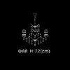 Миниатюра фото подвесная люстра illuminati md09054-12b | 220svet.ru