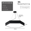 Миниатюра фото подвесной светодиодный cветильник geometria эра hexagon spo-121-b-40k-038 38вт 4000к черный б0050551 | 220svet.ru