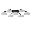 Миниатюра фото потолочная светодиодная люстра с пультом ду lumion didana 8236/7cl черный | 220svet.ru