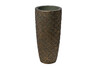 Миниатюра фото кашпо c золотым орнаментом garda decor zs1980-26 | 220svet.ru
