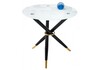 Миниатюра фото стол стеклянный rock white / black | 220svet.ru