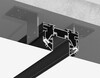 Миниатюра фото шинопровод магнитный для монтажа в натяжной пвх потолок 3м ambrella light magnetic gv1076 | 220svet.ru