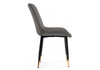 Миниатюра фото стул на металлокаркасе woodville seda-1 dark gray / gold / black 15285 | 220svet.ru