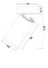 Миниатюра фото потолочный светильник maytoni focus s c058cl-01w | 220svet.ru