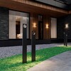 Миниатюра фото уличный светодиодный светильник odeon light nature 6653/10ga черный | 220svet.ru