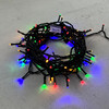 Миниатюра фото гирлянда нить 10м разноцветная 24в, 100 led, провод черный пвх, ip54 ltc pst100-11-1m | 220svet.ru