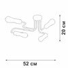 Миниатюра фото потолочная люстра vitaluce v4196-1/4pl | 220svet.ru