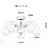 Миниатюра фото потолочная люстра myfar mr1671-5c | 220svet.ru
