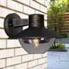 Миниатюра фото уличный настенный светильник reluce 08297-9.2-001sj bkg | 220svet.ru