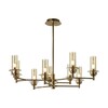 Миниатюра фото потолочная люстра на штанге lumion madonna 6554/9c бронза | 220svet.ru