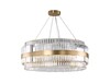 Миниатюра фото подвесная люстра newport 10242/80 brass м0066144 | 220svet.ru