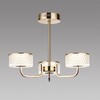 Миниатюра фото потолочная светодиодная люстра на штанге с пультом ду lumion venice 6579/40cl золотой | 220svet.ru