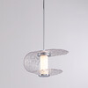 Миниатюра фото подвесной светодиодный светильник delight collection md24020901-1a chrome/clear | 220svet.ru