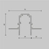 Миниатюра фото магнитный низковольтный шинопровод под гкл maytoni busbar trunkings exility trx034-422.12b | 220svet.ru