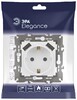 Миниатюра фото розетка эра elegance 14-4109-01м 2p+e 16a-250в штор. с 2xusb 5в-3а белый матовый б0065773 | 220svet.ru