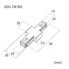 Миниатюра фото коннектор favourite practica 2201-cw-001 | 220svet.ru