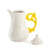 Миниатюра фото заварочный фарфоровый чайник i-teapot yellow seletti 09856 gia | 220svet.ru