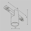 Миниатюра фото трековый магнитный светодиодный светильник maytoni alfa tr122-2-7w4k-w | 220svet.ru