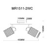 Миниатюра фото спот myfar cathy mr1511-2wc | 220svet.ru