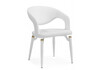Миниатюра фото стул на металлокаркасе woodville palma white / white and gold 15929 | 220svet.ru
