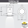 Миниатюра фото уличный встраиваемы светильник fumagalli teresa 90 3l0.000.000.ayu1l | 220svet.ru