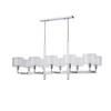 Миниатюра фото подвесная люстра crystal lux maestro sp-pl10 l1100 chrome | 220svet.ru