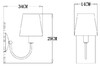 Миниатюра фото бра arte lamp gracie a7301ap-1pb | 220svet.ru