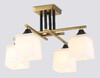 Миниатюра фото потолочная люстра на штанге ambrella light traditional loft tr tr303042/4 cp | 220svet.ru