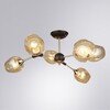 Миниатюра фото потолочная люстра на штанге arte lamp seppia a4211pl-6bk | 220svet.ru