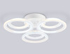 Миниатюра фото потолочный светодиодный светильник с пультом ду ambrella light acrylica fa8943 | 220svet.ru