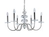 Миниатюра фото подвесная люстра newport 3876/с nickel | 220svet.ru