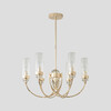 Миниатюра фото потолочная люстра на штанге crystal lux secret sp6 gold | 220svet.ru