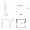 Миниатюра фото заглушка deko-light end cap h-au-02-15 set 2 pcs 979111 | 220svet.ru