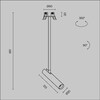 Миниатюра фото спот встраиваемый светодиодный на штанге focus t p141rs-l125-6w4k-w | 220svet.ru