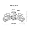 Миниатюра фото потолочная люстра myfar daniella mr1570-5c | 220svet.ru
