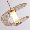 Миниатюра фото подвесной светодиодный светильник delight collection md24020901-3a gold/cognac | 220svet.ru