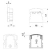 Миниатюра фото заглушка deko-light end cap f-au-02-10 set 2 pcs 978551 | 220svet.ru