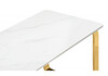 Миниатюра фото керамический стол woodville селена 4 160х90х77 белый мрамор / золото 572187 | 220svet.ru