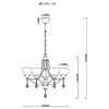 Миниатюра фото подвесная люстра myfar mistic mr1581-5p | 220svet.ru