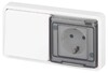 Миниатюра фото блок розетка с выключателем эра эксперт 11-7521-01 ip55 16a-10ax-250в горизонт. су белый б0063261 | 220svet.ru