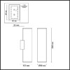Миниатюра фото настенный светильник odeon light dario 4245/2wb | 220svet.ru