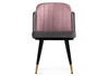 Миниатюра фото стул woodville penelopa dark gray / pink / black / gold 15417 | 220svet.ru