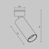 Миниатюра фото светодиодный спот maytoni focus led c055cl-l12w3k-w-bs | 220svet.ru