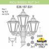 Миниатюра фото садово-парковый фонарь fumagalli ricu bisso/rut 3+1 e26.157.s31.vxe27 | 220svet.ru
