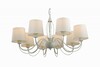 Миниатюра фото подвесная люстра arte lamp orlean a9310lm-8wg | 220svet.ru