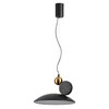Миниатюра фото подвесной светодиодный светильник odeon light travertino 6626/20l черный | 220svet.ru