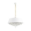 Миниатюра фото подвесная люстра lumion mitrim 8374/6 белый | 220svet.ru