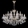 Миниатюра фото подвесная люстра crystal lux cristelle sp12+6 gold | 220svet.ru